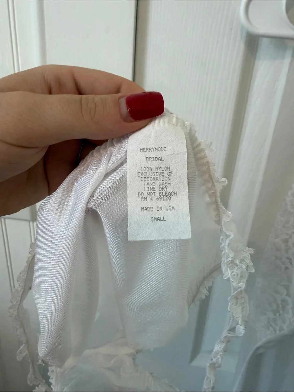 Vintage White Merry Modes Bridal 3-Piece Lingerie Set
